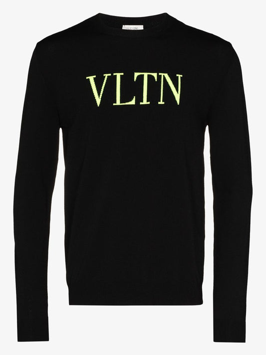 Vltn Logo Knit Sweater