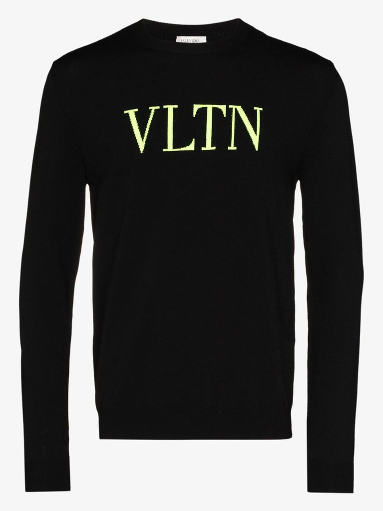 Vltn Logo Knit Sweater