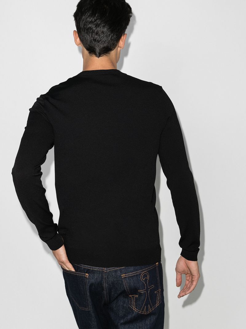 Vltn Logo Knit Sweater