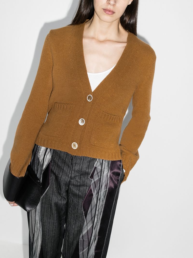 Embroidered Wool Cardigan