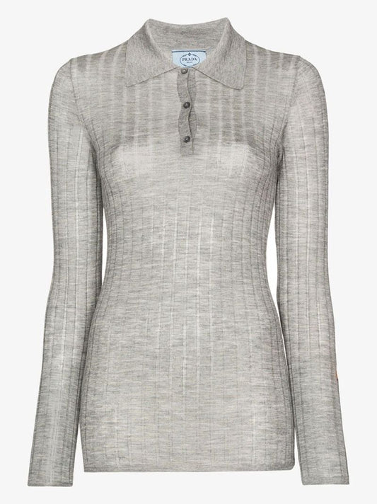 Ribbed Polo Top