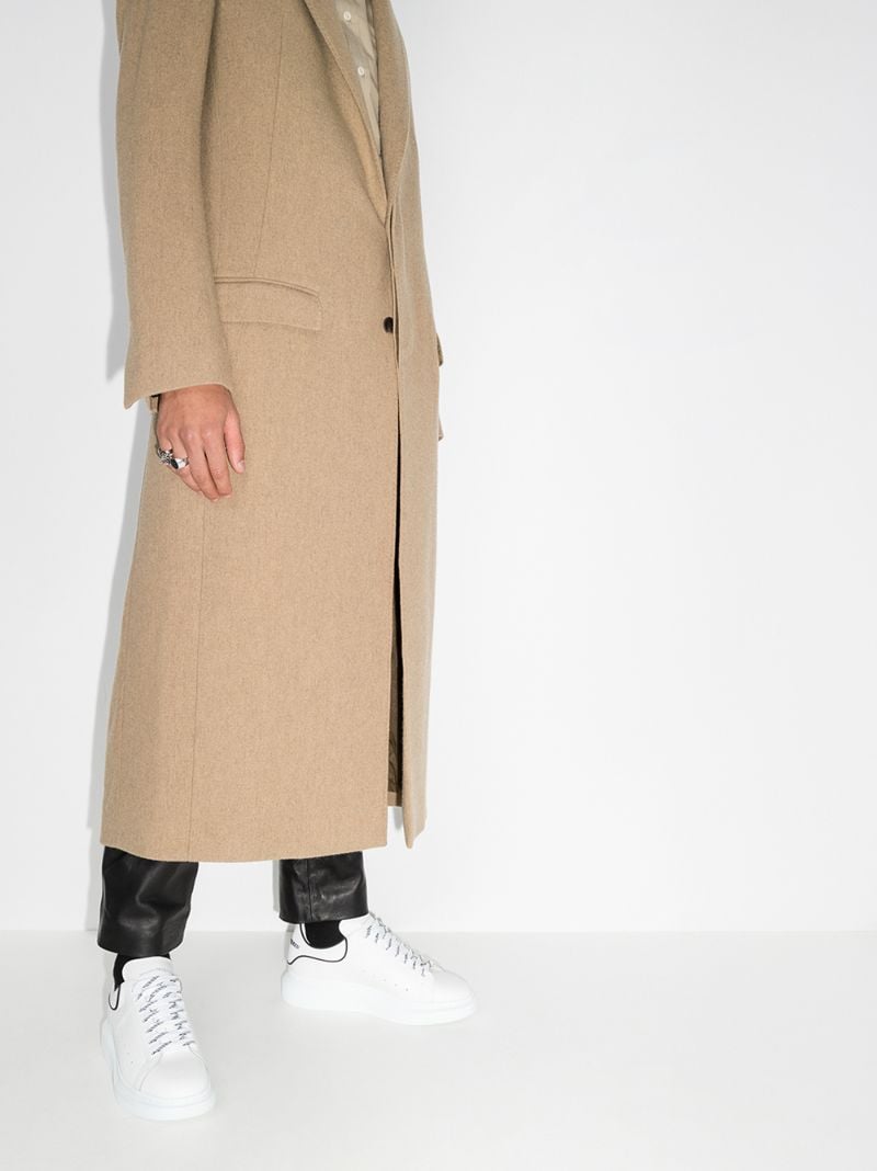 White and Black Oversized Sneakers