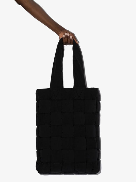 Black Intrecciato Tote Bag