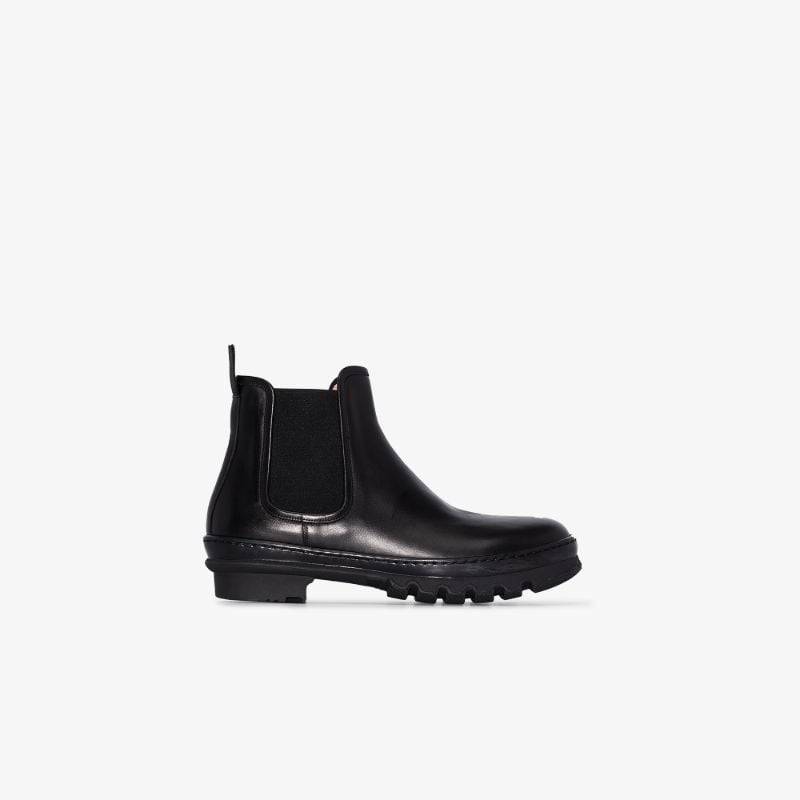 Black Garden Leather Boots