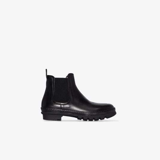 Black Garden Leather Boots