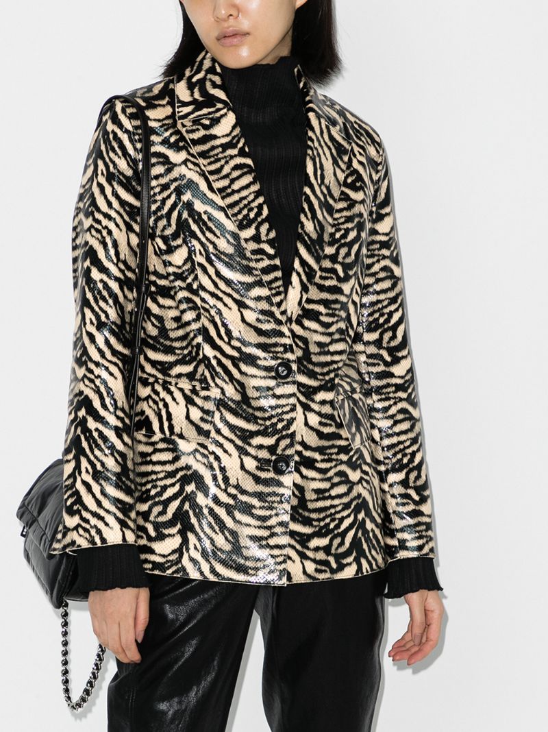 Catherine Zebra Print Blazer