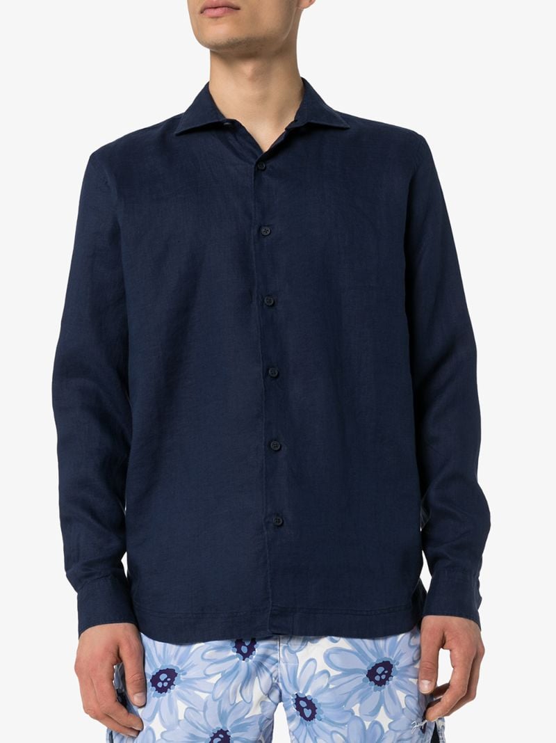 Giles Linen Long Sleeve Shirt