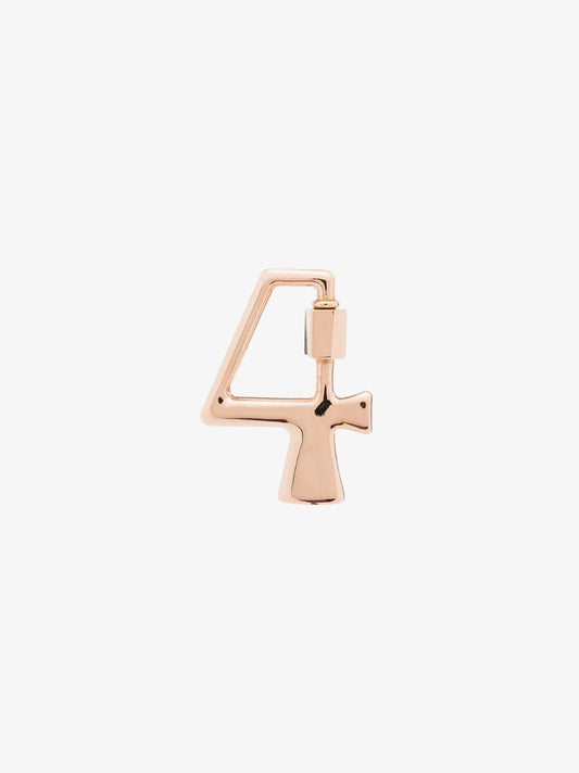 14k Rose Gold 4 Lock Charm