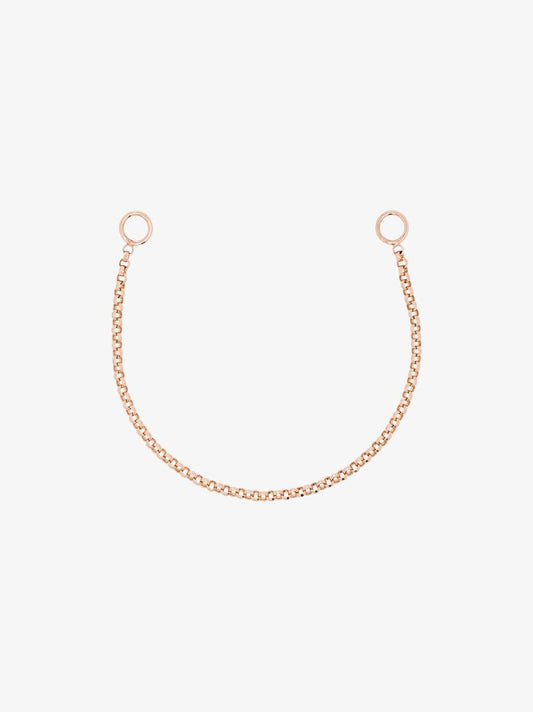 14k Rose Gold Rolo Chain 6 Inch Bracelet