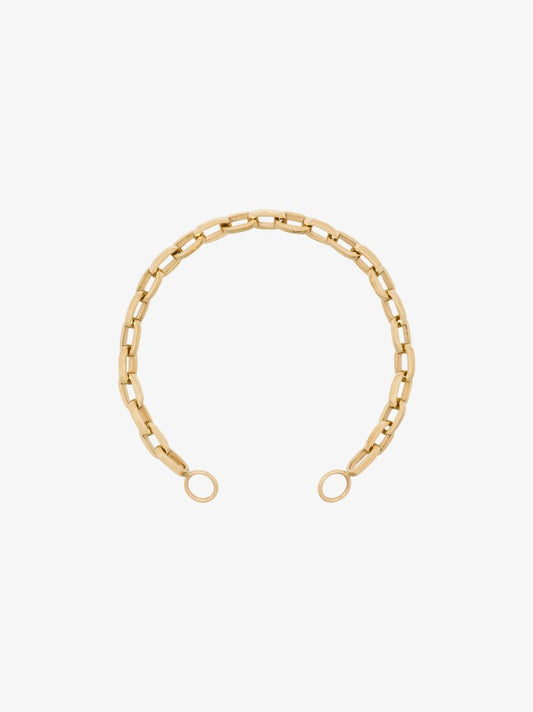 14k Yellow Gold Biker Chain 6 Inch Bracelet