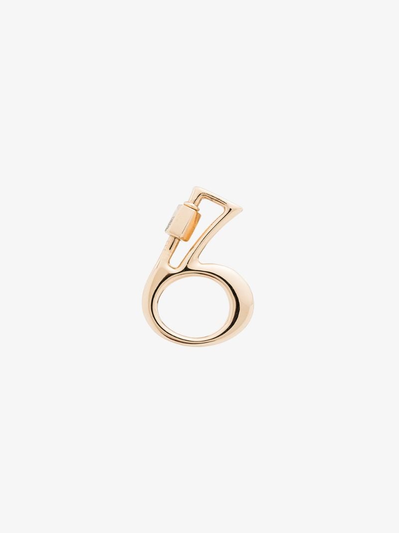 14k Yellow Gold 6 Lock Charm