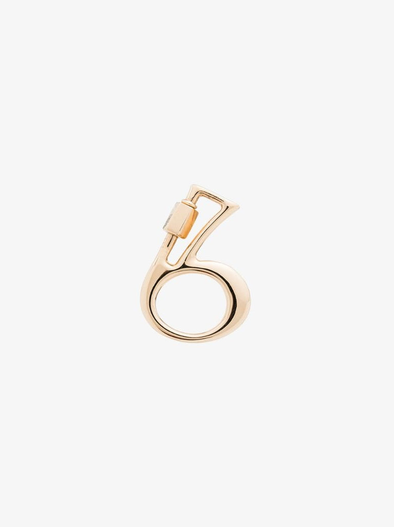 14k Yellow Gold 6 Lock Charm
