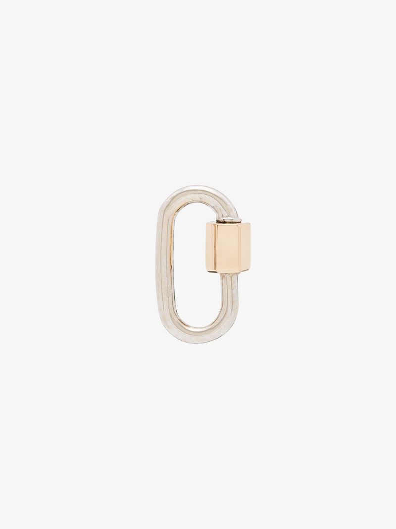 14k Yellow and White Gold Baby Lock Charm