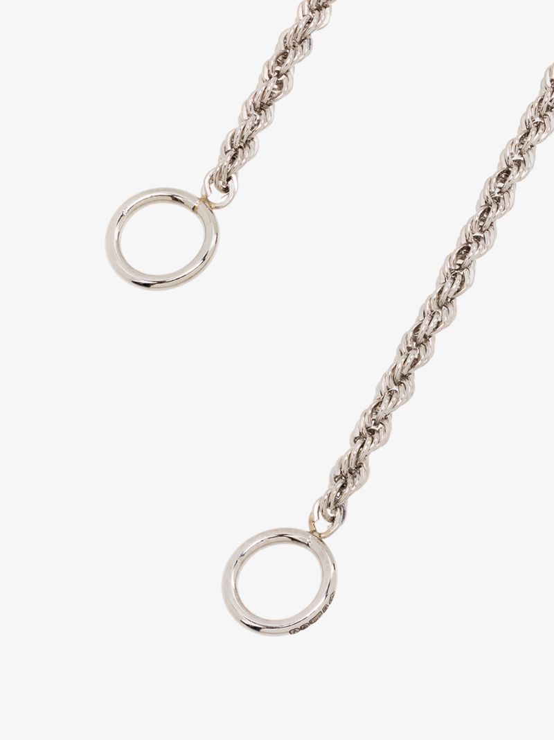 Platinum Twisted Chain 16 Inch Necklace