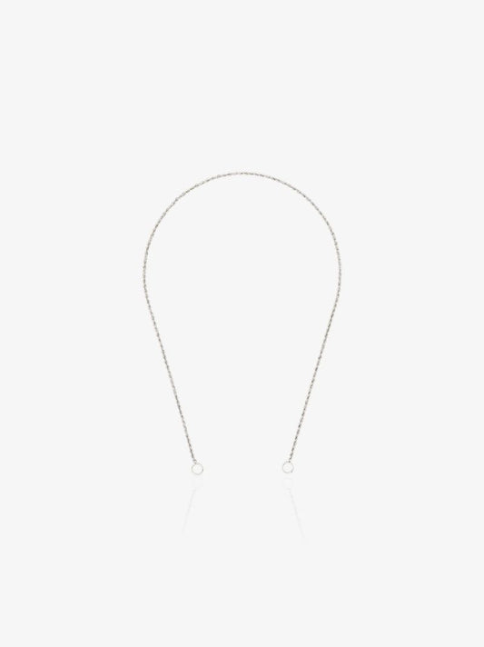 Platinum Twisted Chain 16 Inch Necklace