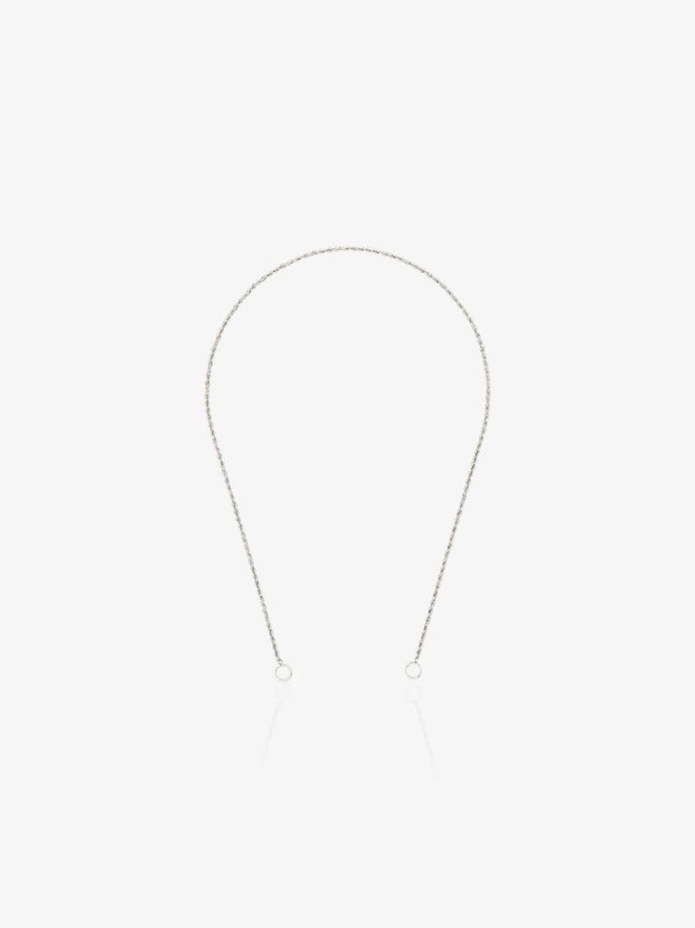 Platinum Twisted Chain 16 Inch Necklace