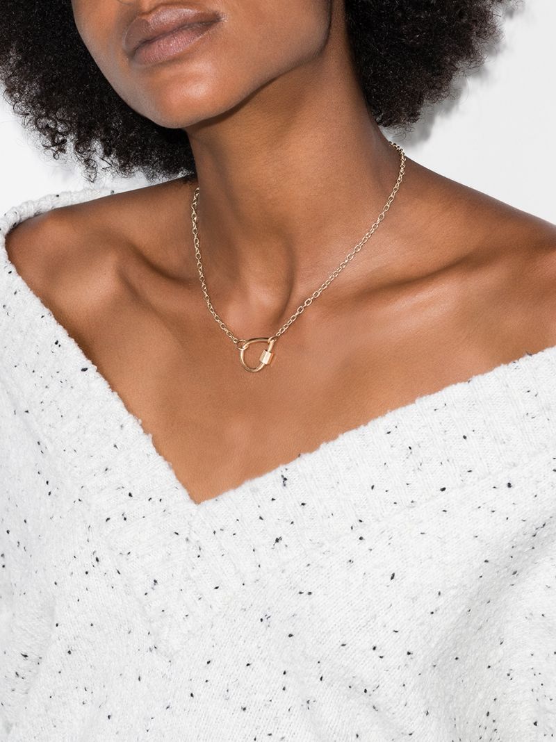 14k Yellow Gold Droplock Pendant