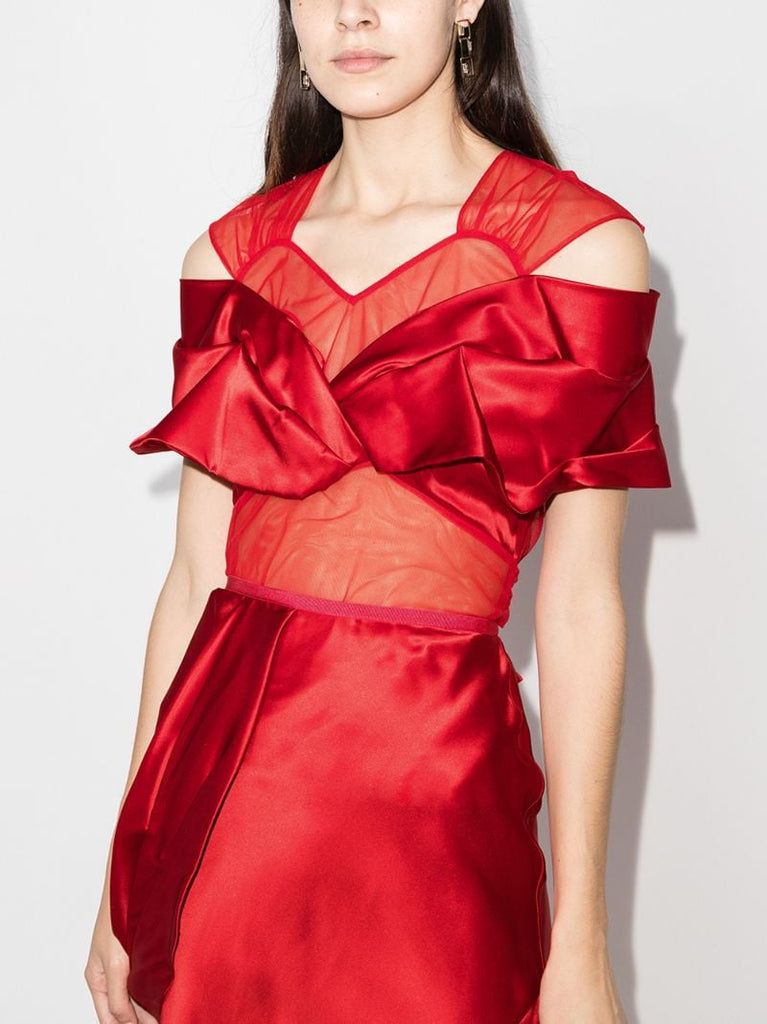 X Browns 50 Silk Tulle Blouse