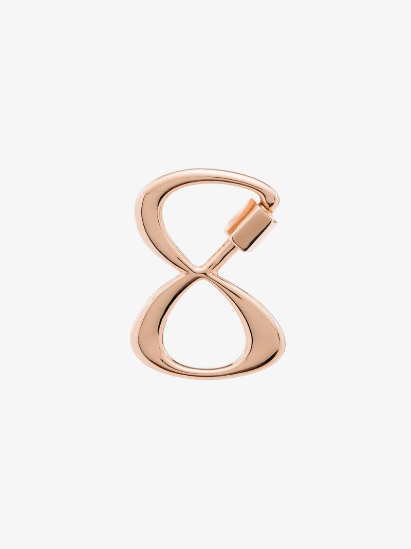 14k Rose Gold 8 Number Charm