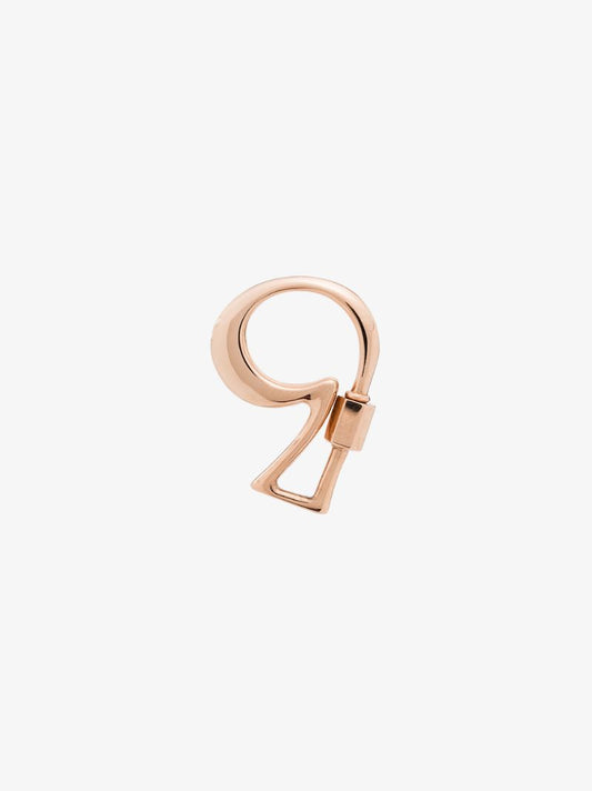 14k Rose Gold 9 Lock Charm