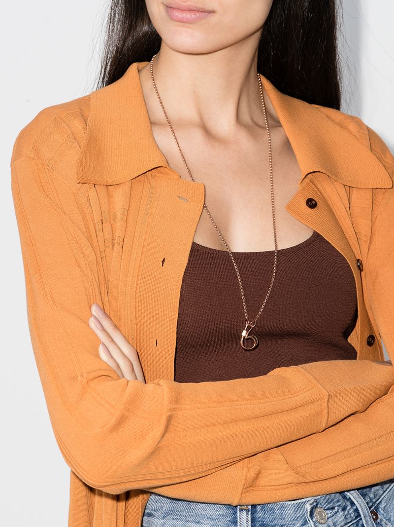 14k Rose Gold 9 Lock Charm