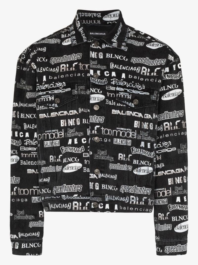 Logo Print Denim Jacket