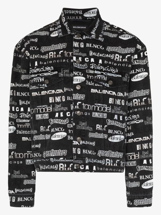 Logo Print Denim Jacket
