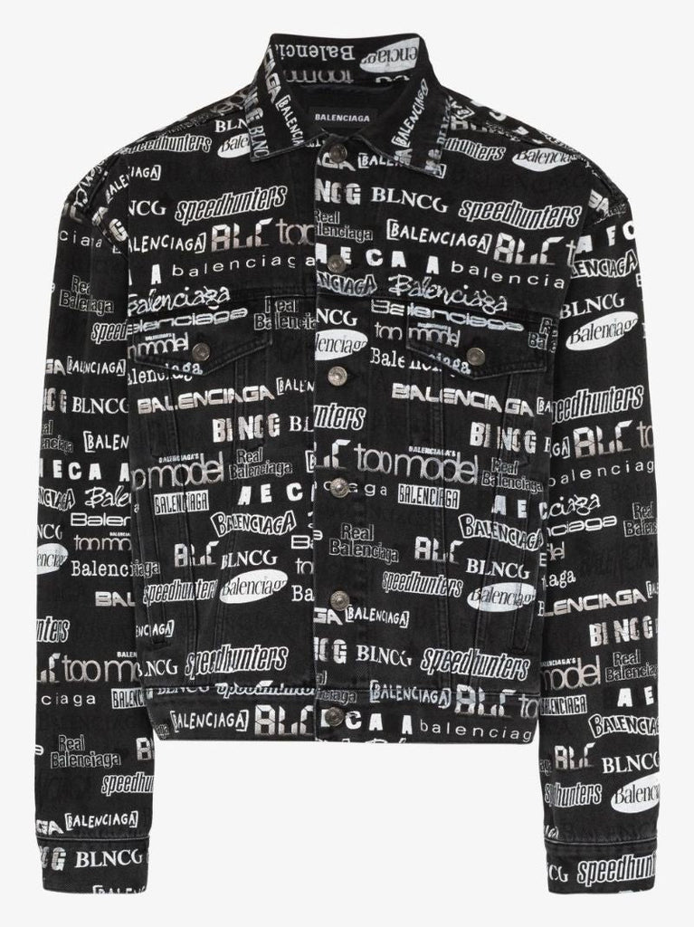 Logo Print Denim Jacket