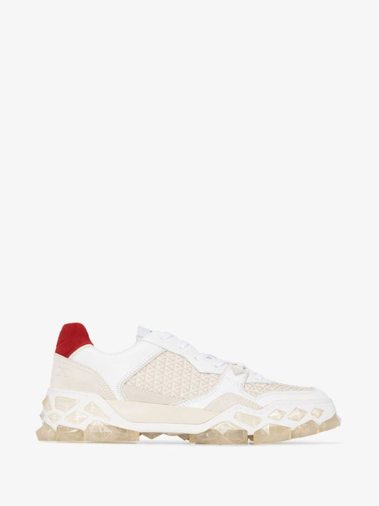 White Diamond X Leather Sneakers