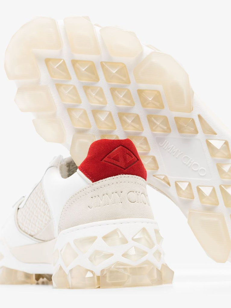 White Diamond X Leather Sneakers