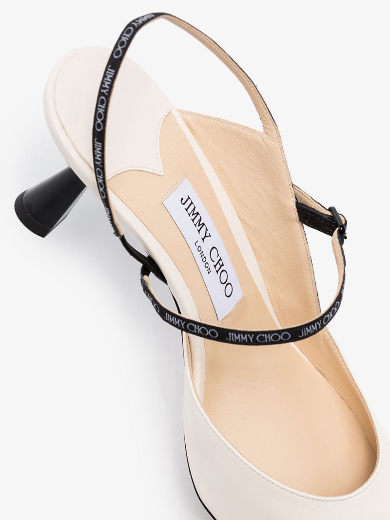 White Ray 65 Leather Pumps