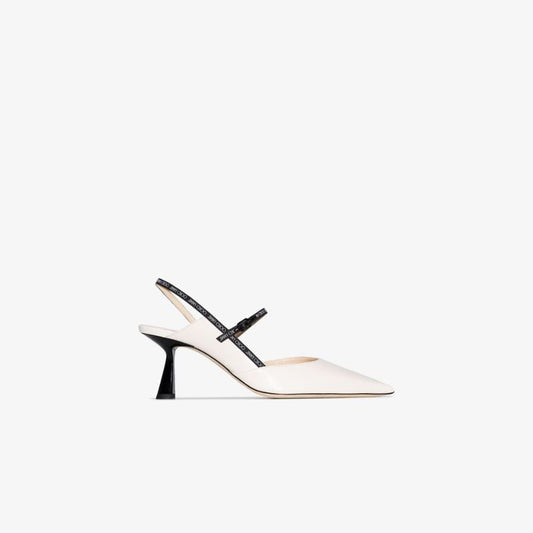 White Ray 65 Leather Pumps