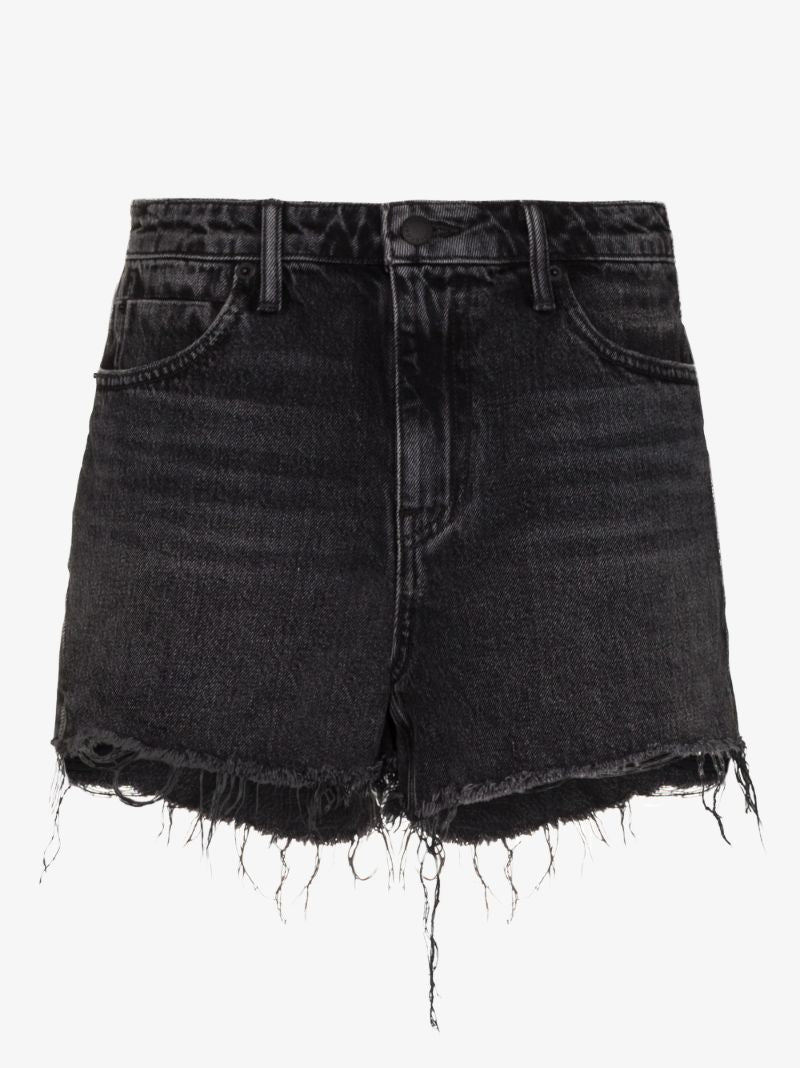 Raw Hem Denim Shorts