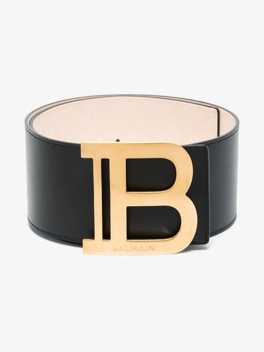 Black Leather Waist Belt