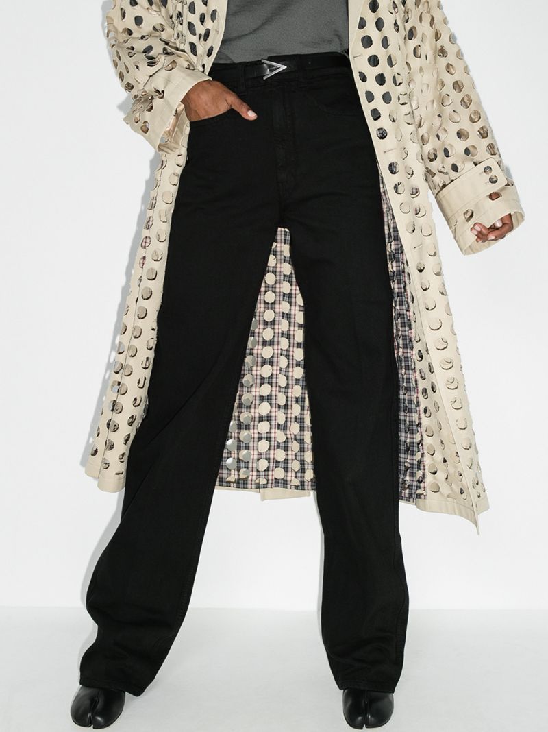 High Waist Straight Leg Jeans
