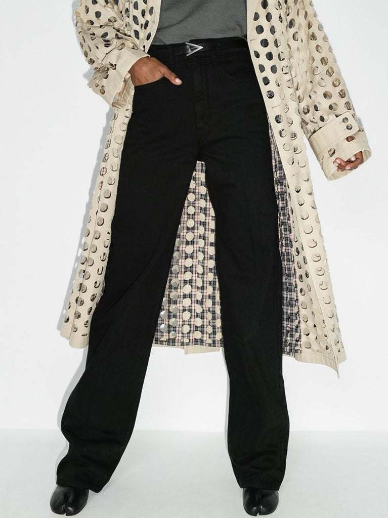 High Waist Straight Leg Jeans