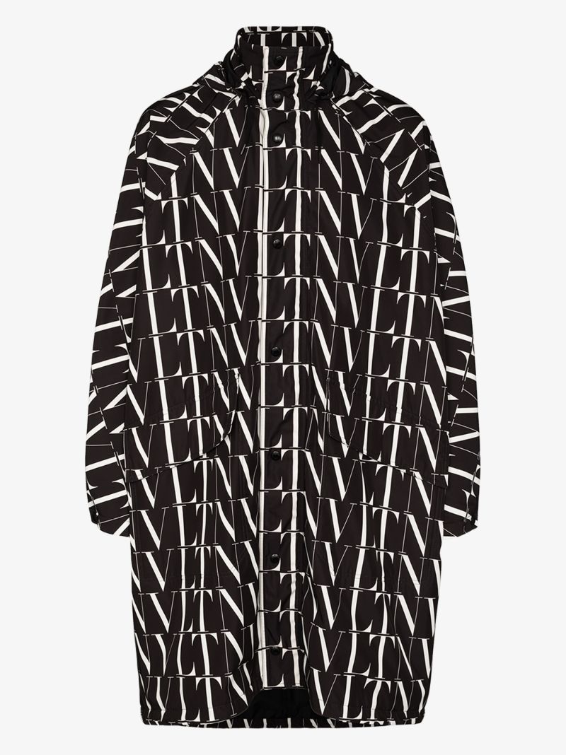 Hooded Logo Print Jacket
