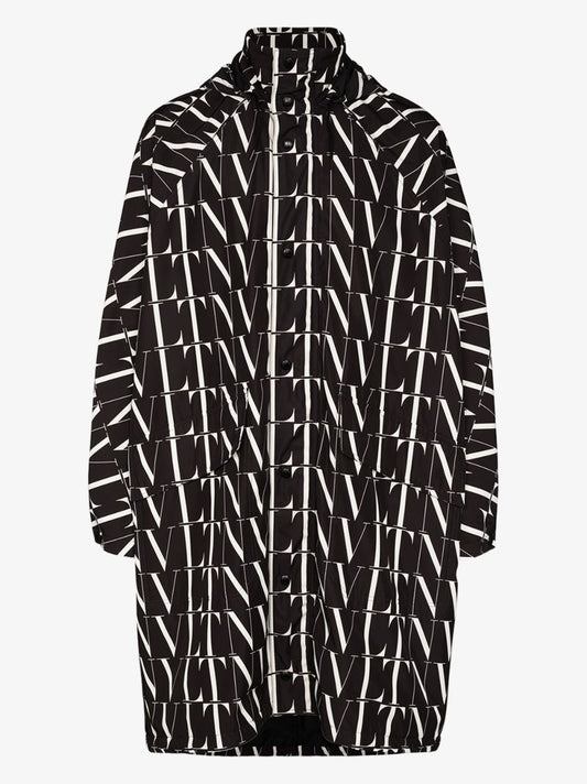 Hooded Logo Print Jacket