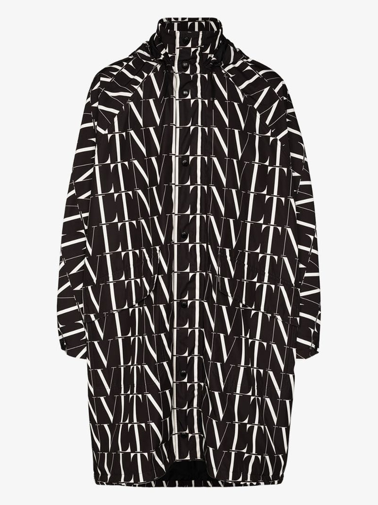 Hooded Logo Print Jacket