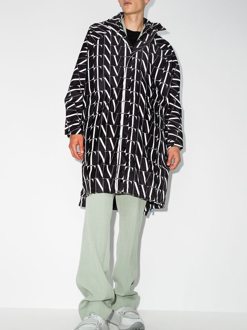 Hooded Logo Print Jacket