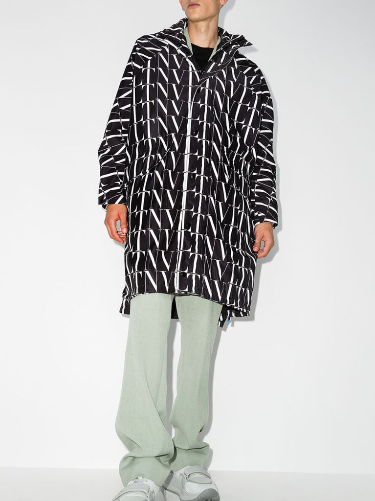 Hooded Logo Print Jacket