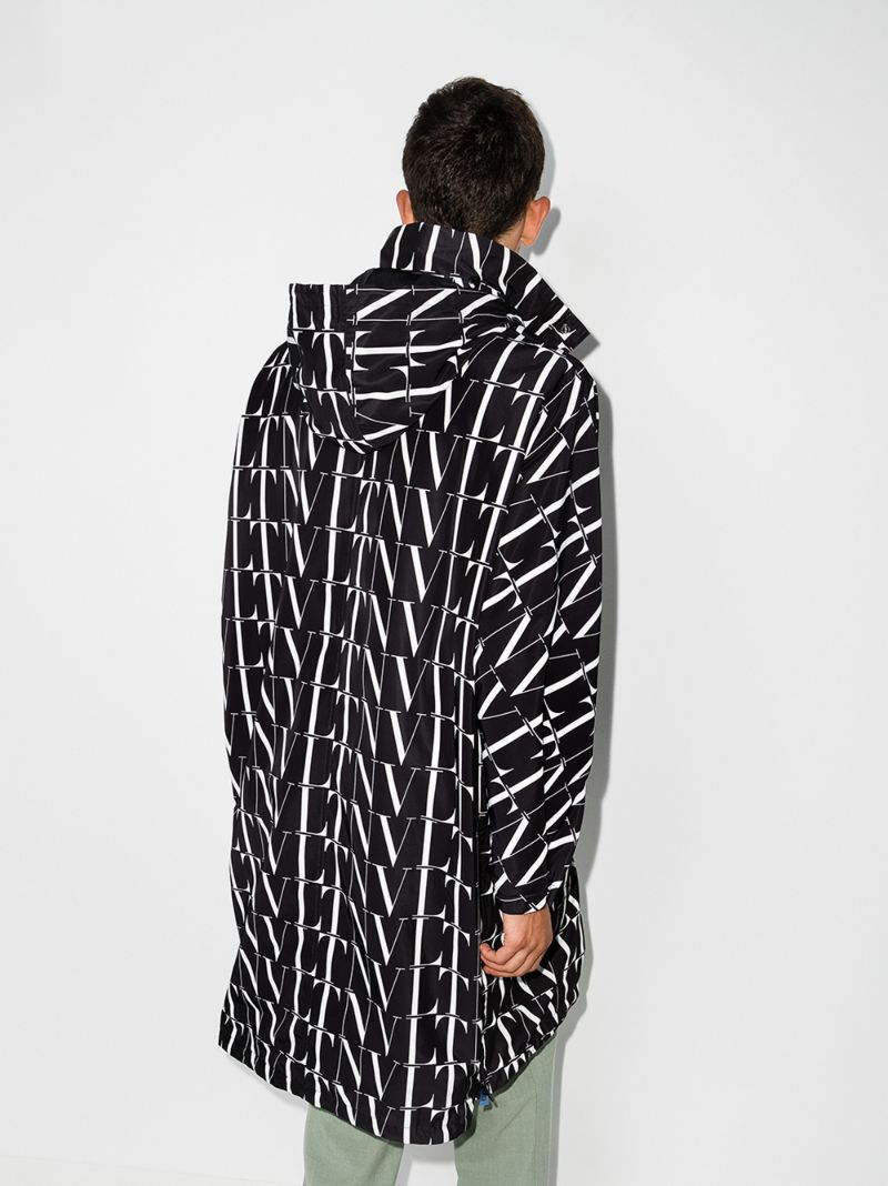 Hooded Logo Print Jacket