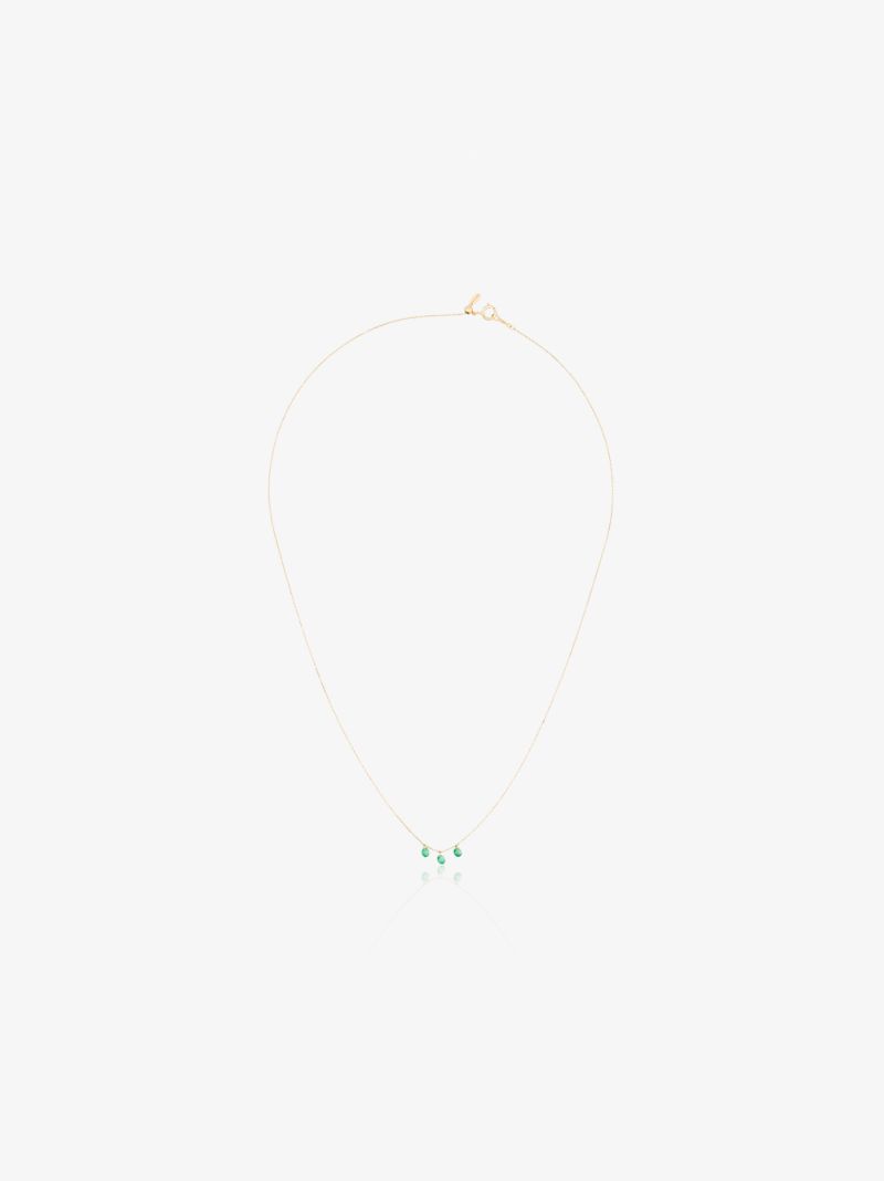 18kt Yellow Gold Danaé Emerald Necklace