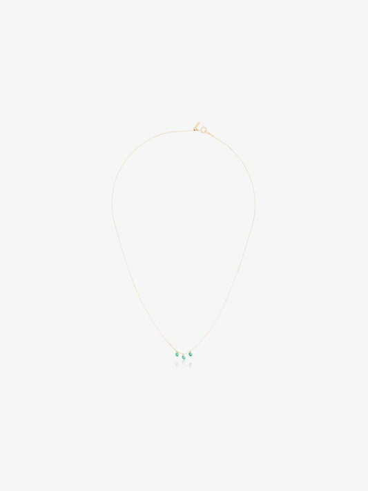 18kt Yellow Gold Danaé Emerald Necklace