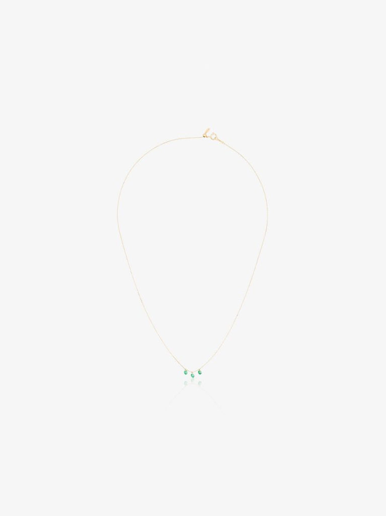 18kt Yellow Gold Danaé Emerald Necklace