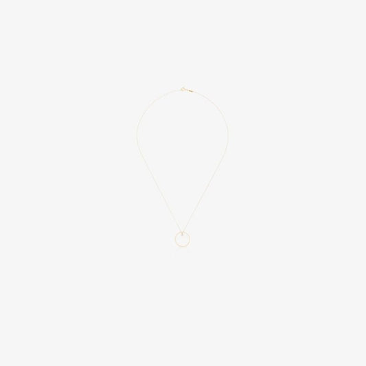 18k Yellow Gold Pink Sapphire Necklace
