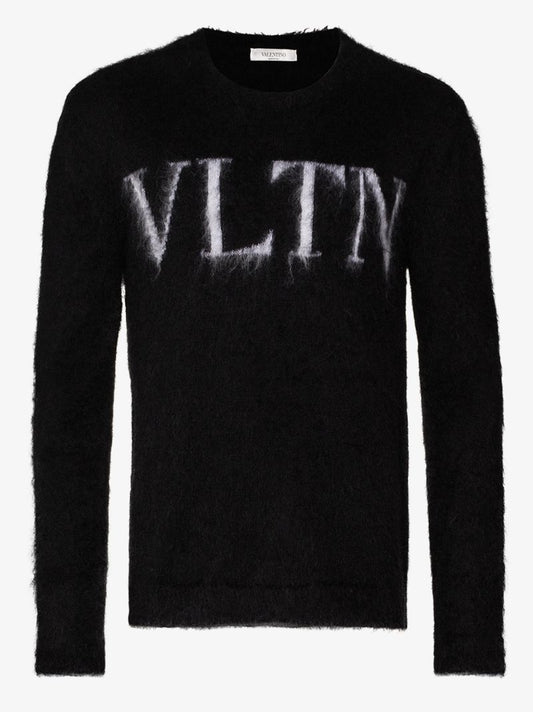 Vltn Logo Fluffy Sweater