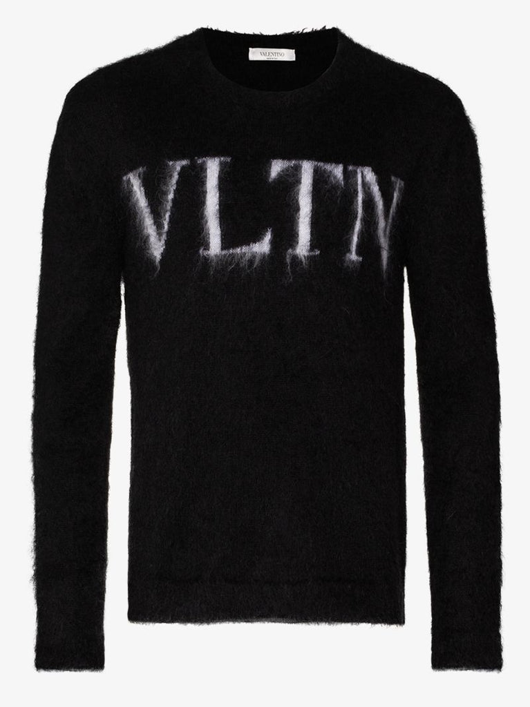 Vltn Logo Fluffy Sweater
