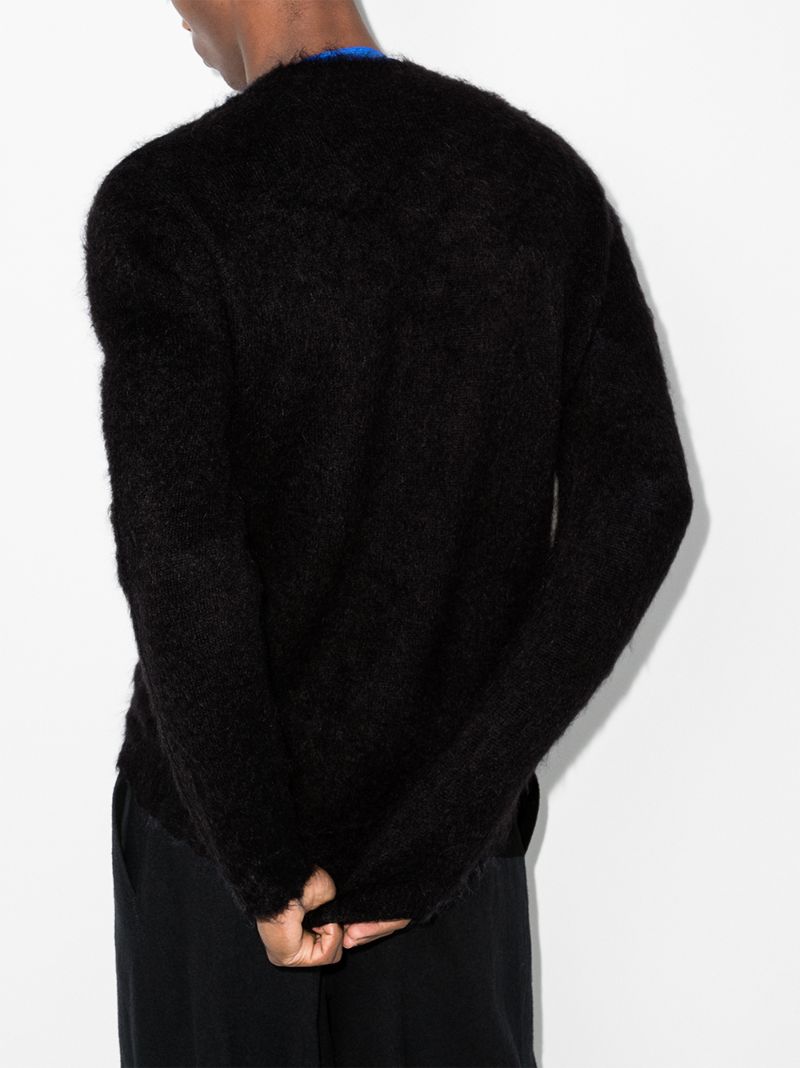 Vltn Logo Fluffy Sweater
