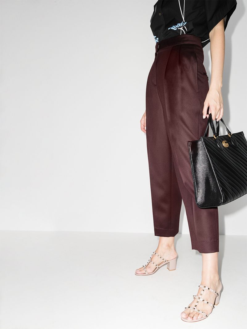 Neutral Rockstud 70 Leather Sandals